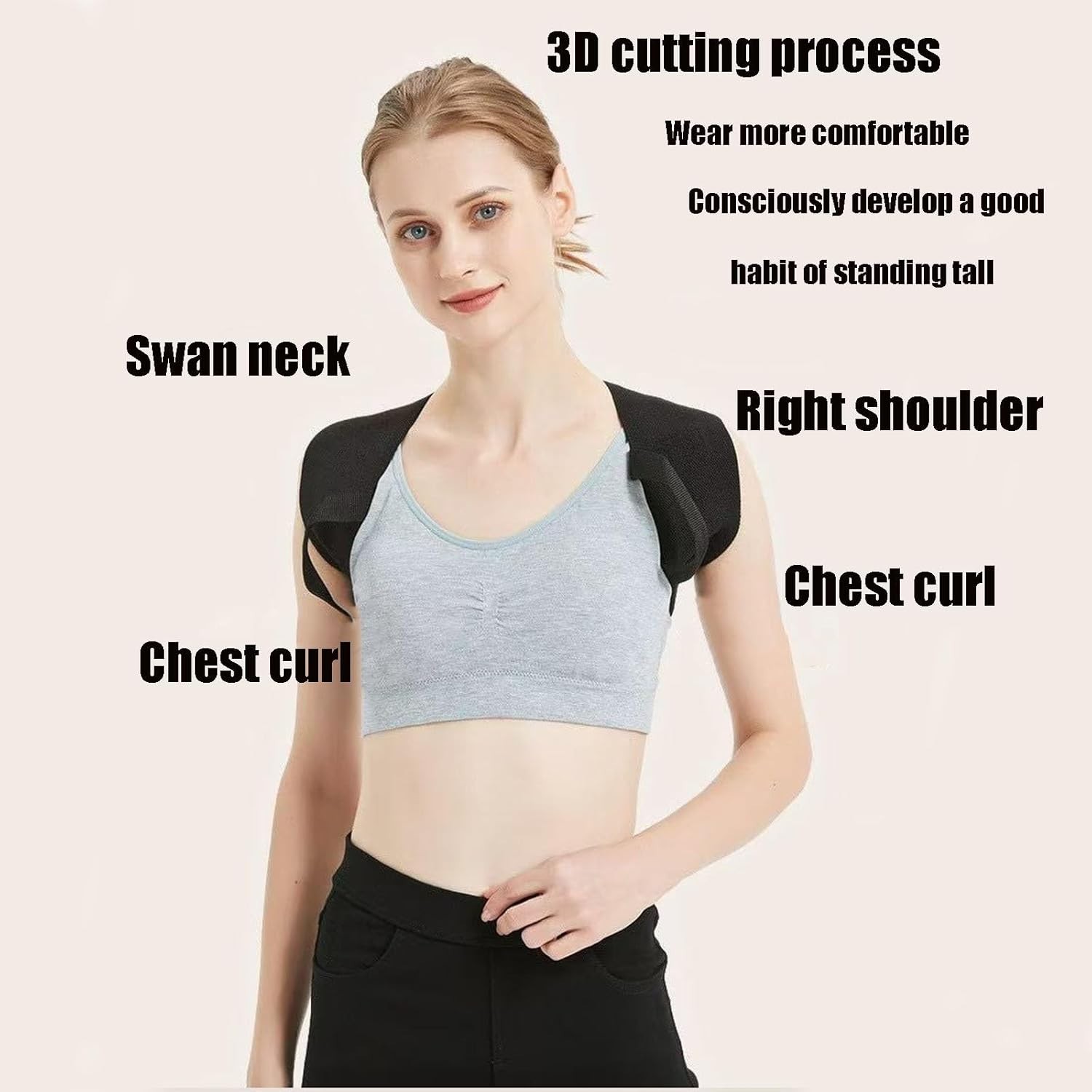 S~XXL45~100kg Posture Corrector，Posture Corrector for Women Men，Open Shoulder…