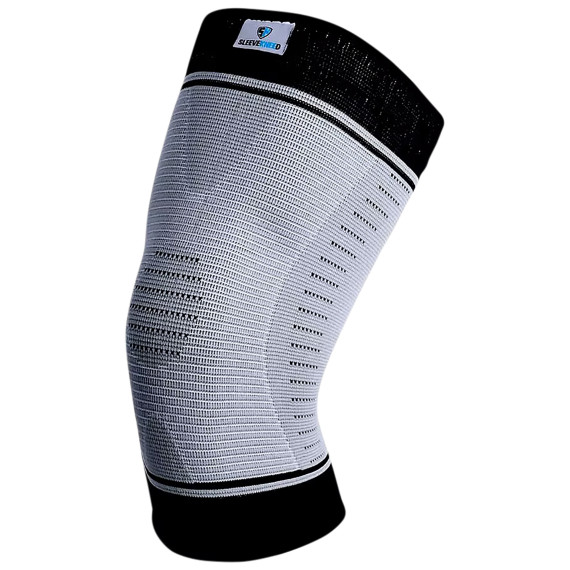 SleeveKneed Knee Sleeve (Black/Gray, Small)