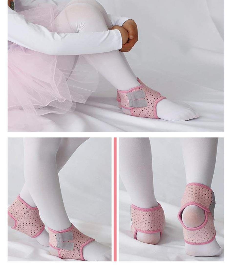 2 PCS Ankle Braces Kids Child Adjustable Mesh Compression Foot Support Wraps
