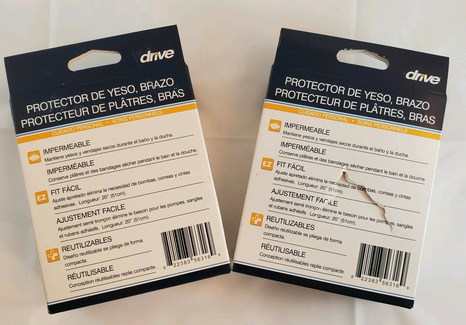 Set of 2 Drive Medical Cast Protector Arm Medical Waterproof Easy Fit Reusable