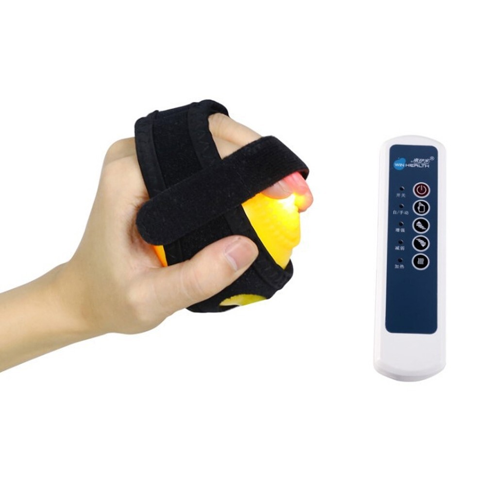 Hand Wrist Therapy Ball Fingers Training Massage Spasm Infrared Impairment Solid