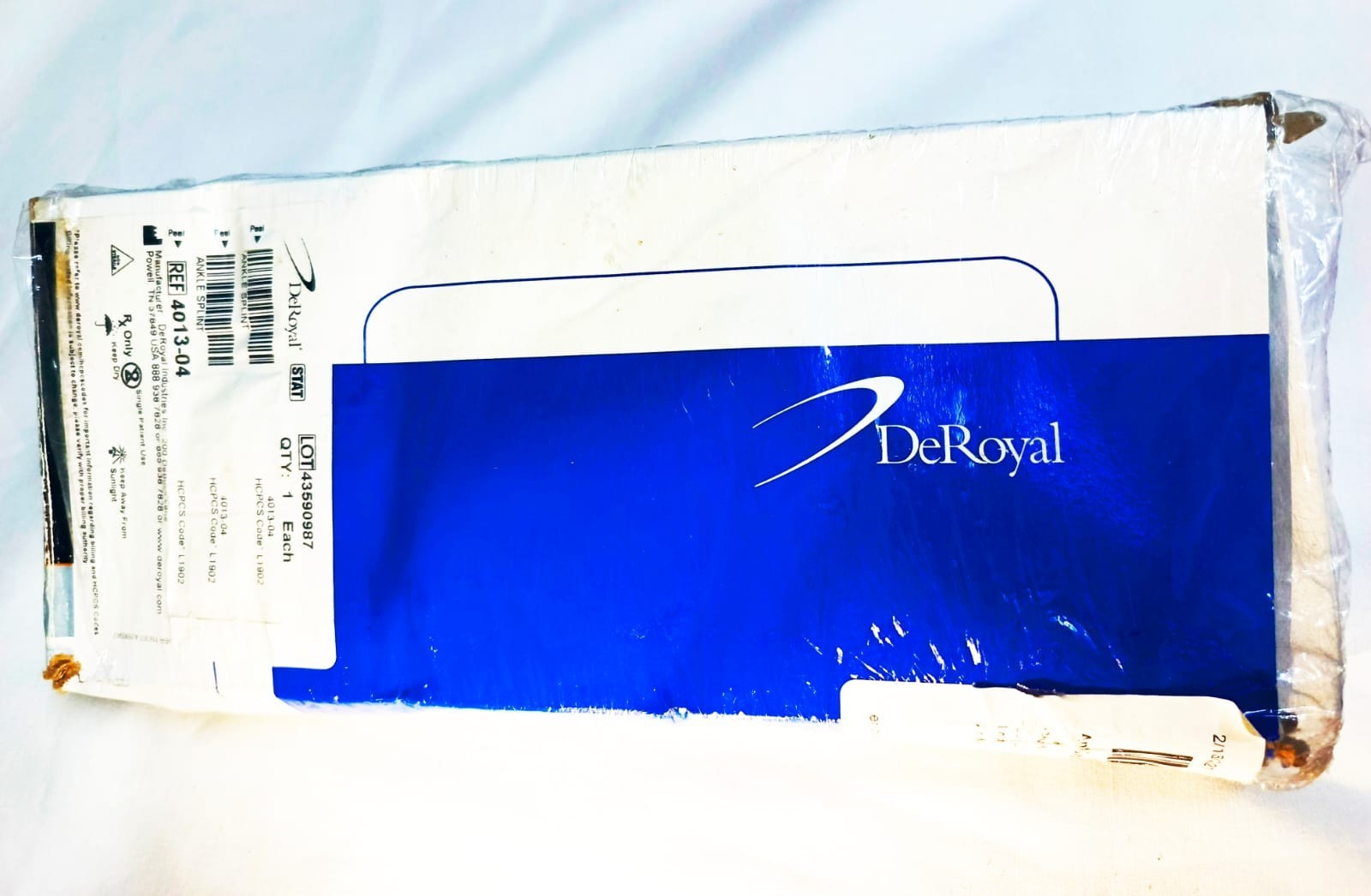 DeRoyal ankle splint orthopedic and casting materials medical ankle stabilizer