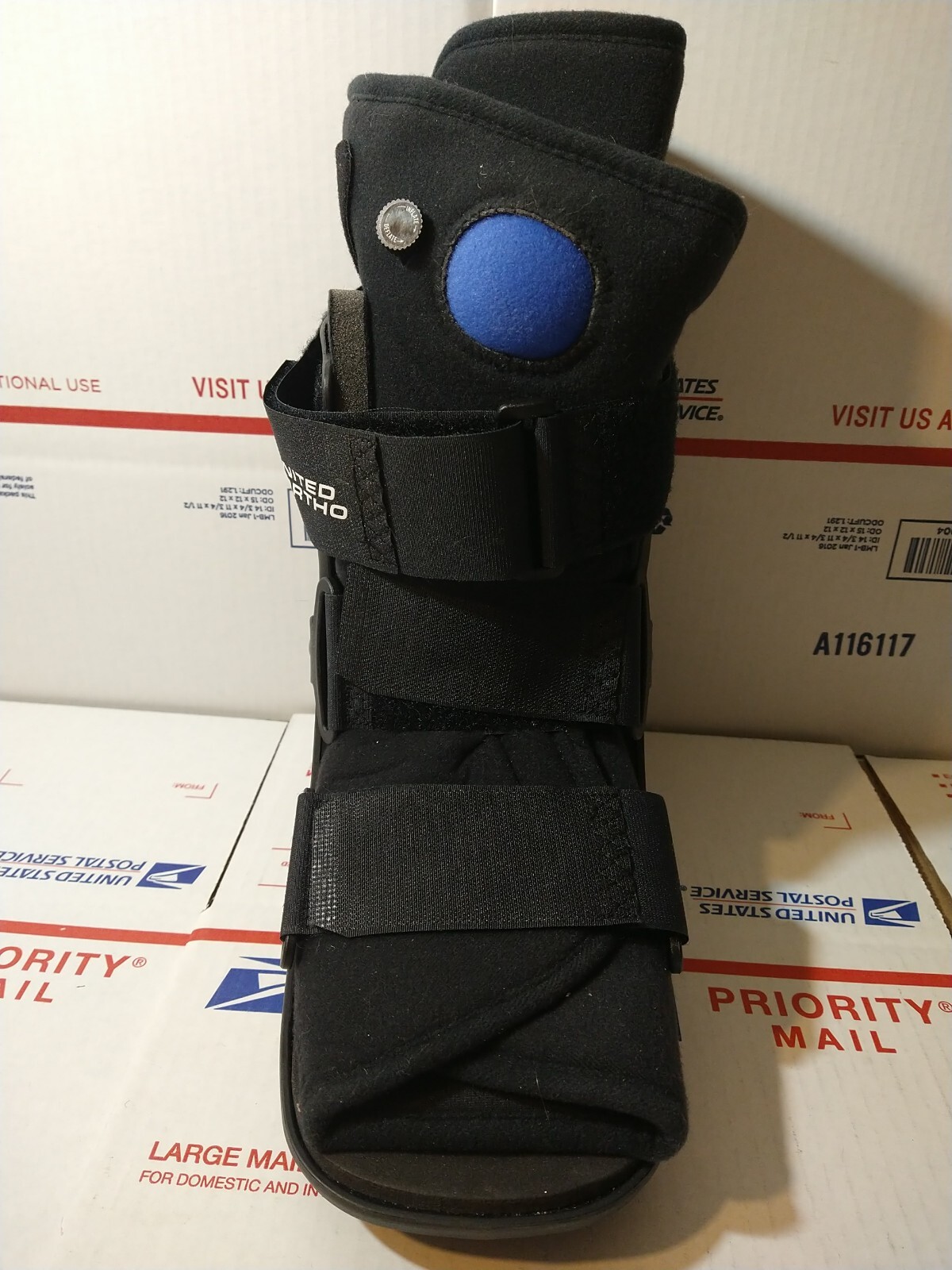 United Ortho Short Air Cam Walker Fracture Boot, Black XS S M L XL No Box