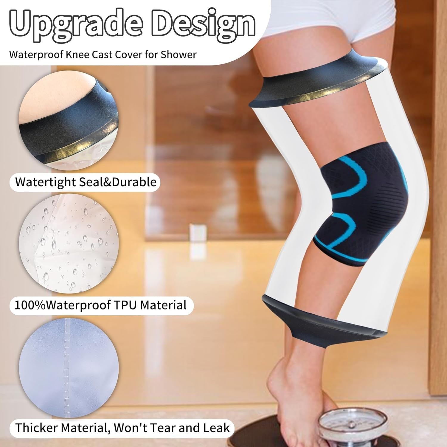 Custom Fit Knee Cast Protector – Soft and Hygienic for Easy Post-Operative Use
