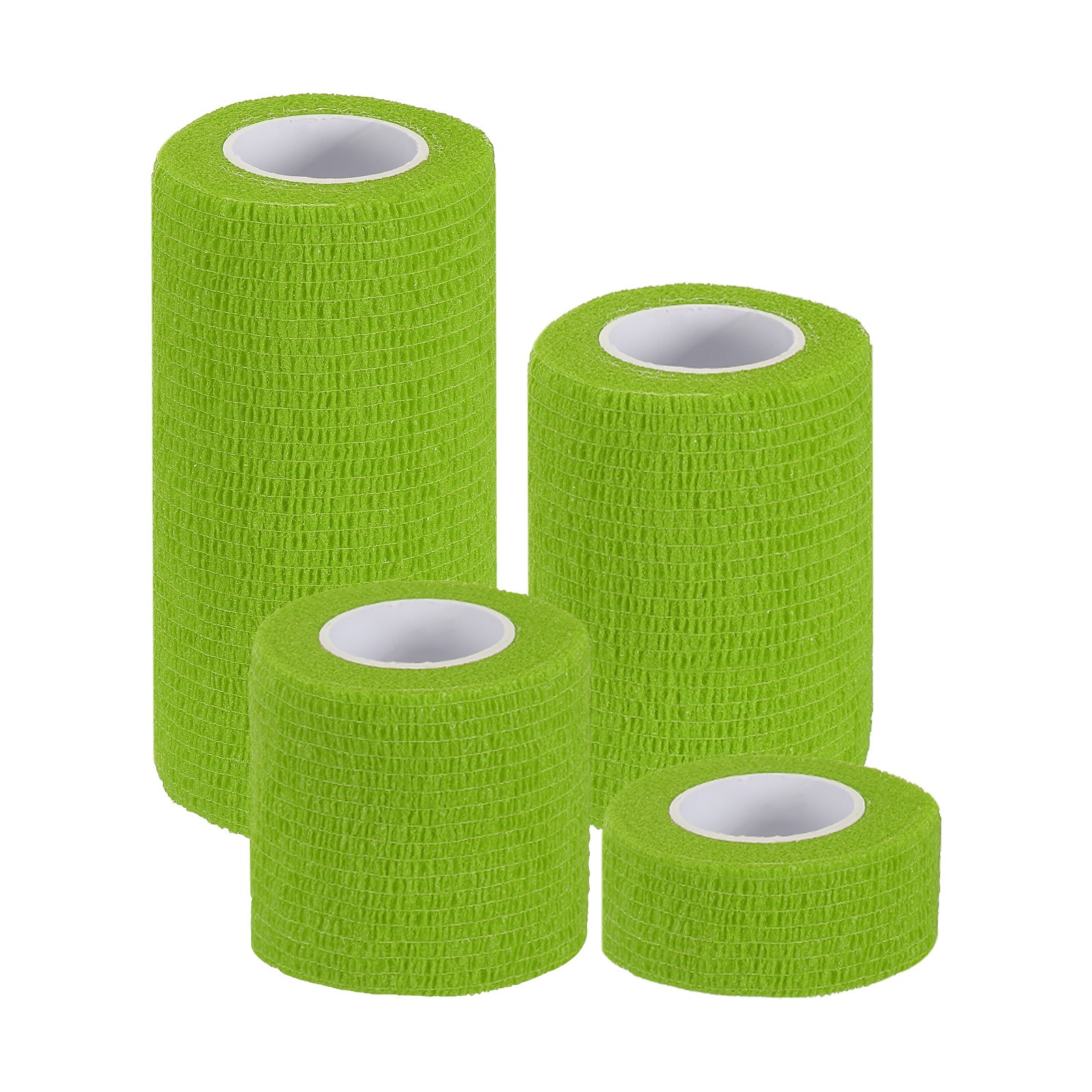 1″/2″/3″/4″ 4 Pcs 5 Yard Self Adhesive Bandage Wrap Self Tape Light Green