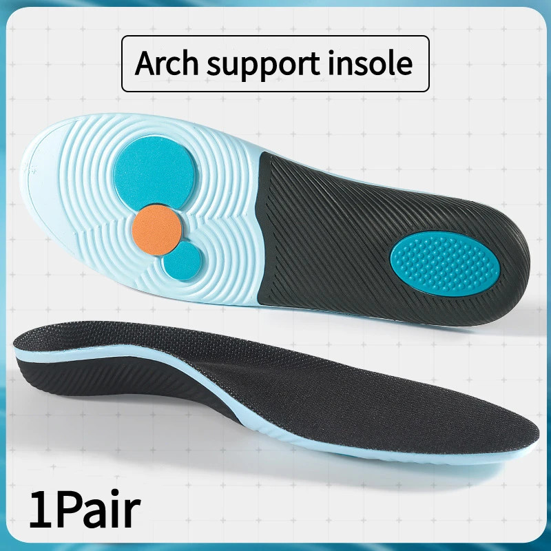 1 pair arch support Plantar fasciitis insoles Soft sole shock-absorbing sports s