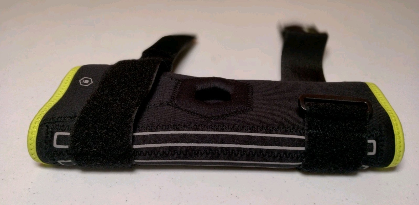 Don Joy Performance Stabalizing Knee Sleeve Small Black Green Neoprene 2 Strap