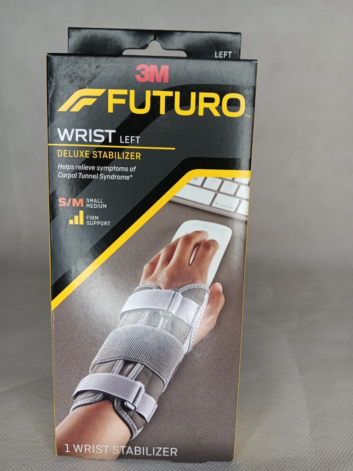 3M FUTURO WRIST LEFT DELUXE STABILIZER S/M FIRM SUPPORT – NEW
