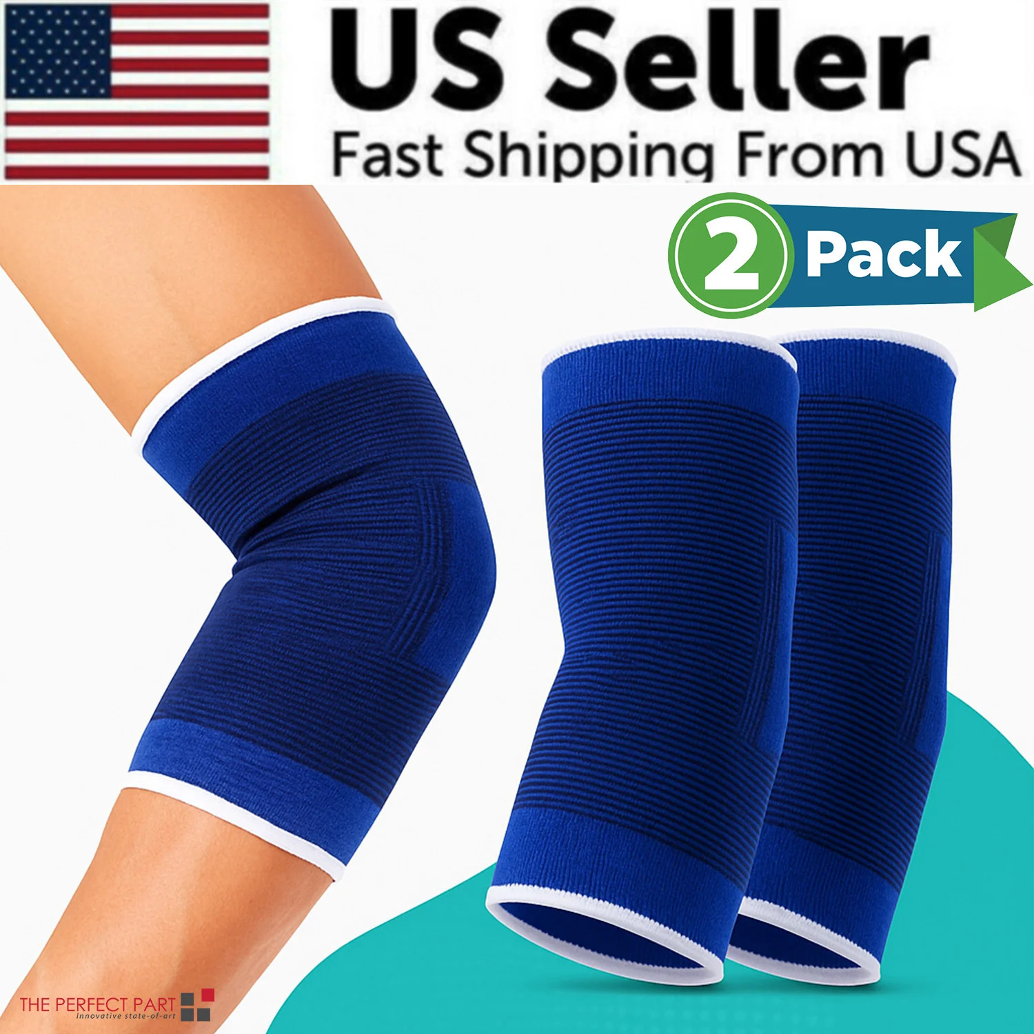 Elbow Compression Sleeve – 2 Pack for Tennis, Arthritis & Joint Support