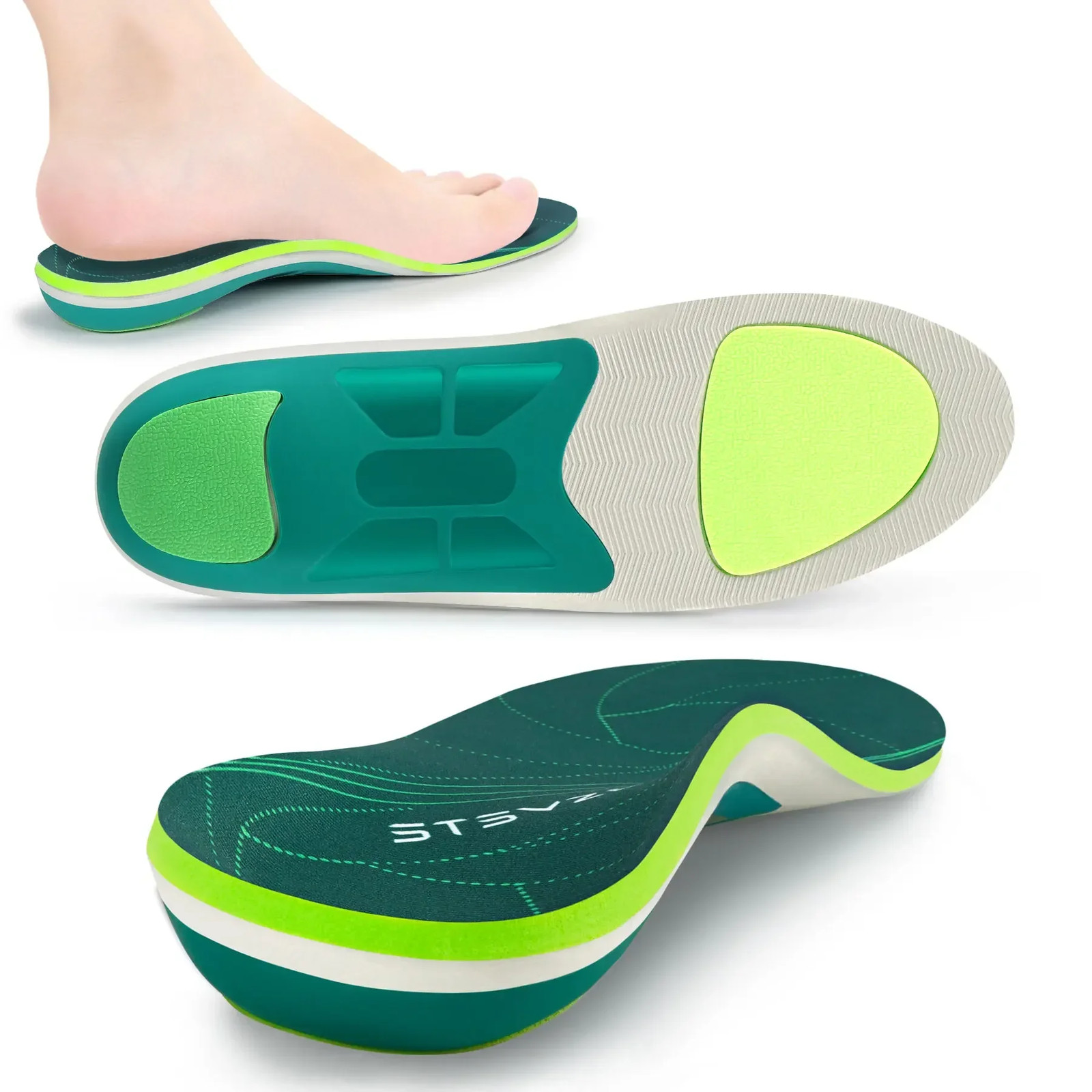 Plantar Fasciitis Orthopedic Sport Insole Men Women Sneaker Flat Feet High Arch