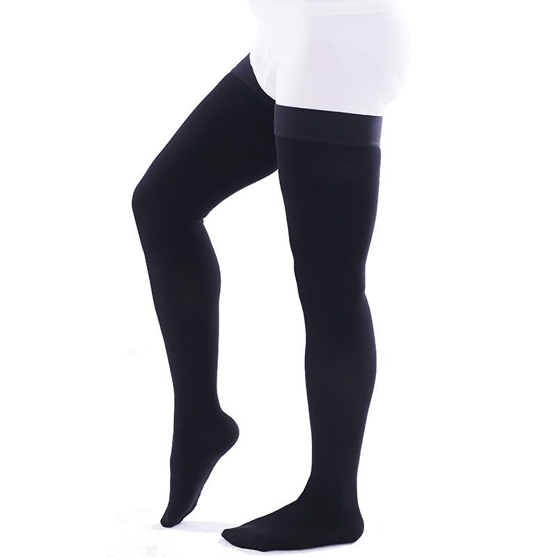 Thigh High Compression Stockings, Closed Toe, Firm Support 23-32 mmHg Gradient