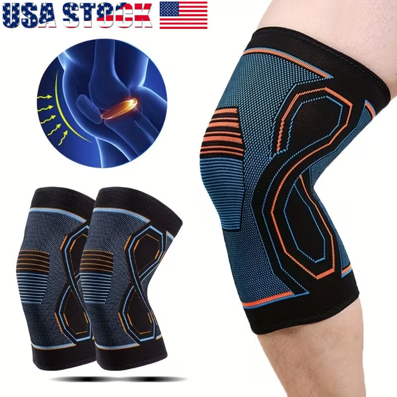 Knee Support Brace Compression Sleeve Strap Patella Pain Relief Adjustable Fit