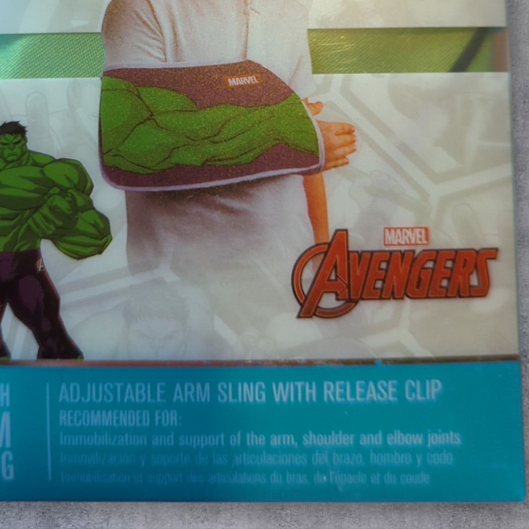 MARVEL Avengers Hulk Kids Youth Adjustable Arm Sling NEW by DONJOY