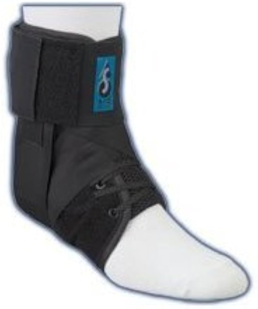 Med Spec ASO X-Large Black Ankle Stabilizer, Adjustable w/ Instructions, 264016