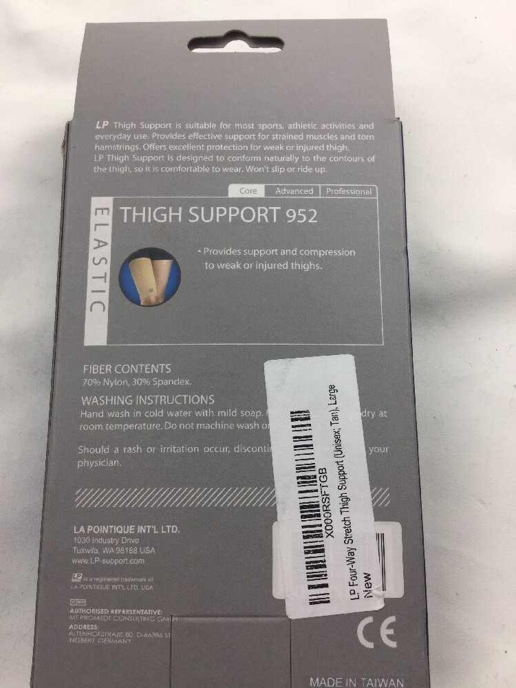 LP Four-Way Stretch Thigh Support Unisex Tan Large
