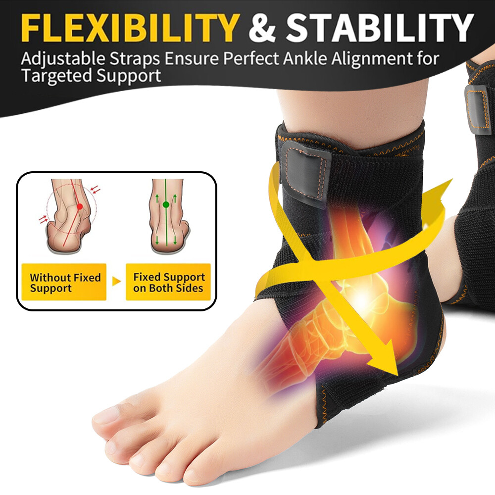 Ankle Brace Bandage Straps Sports Safety Adjustable Protectors Supports