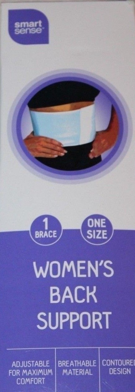 Smart Sense Women’s Back Support One (1) Brace White One Size