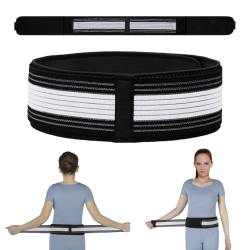 Waist Belt Sacroiliac Hip Belt, Lumbar Support Sciatica Pain Medium Black-2