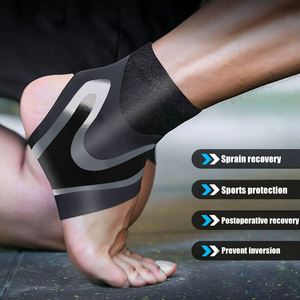 Ankle Support Brace Compression Sleeve Plantar Fasciitis Pain Relief Foot Wrap