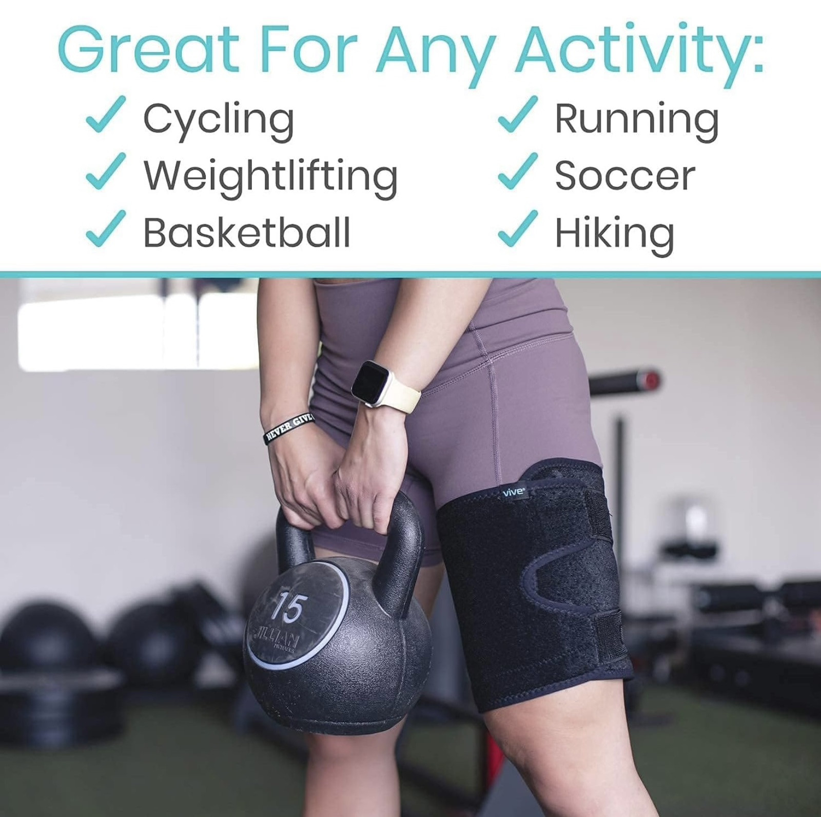 Thigh Brace One Size Fits Most Vive Brand