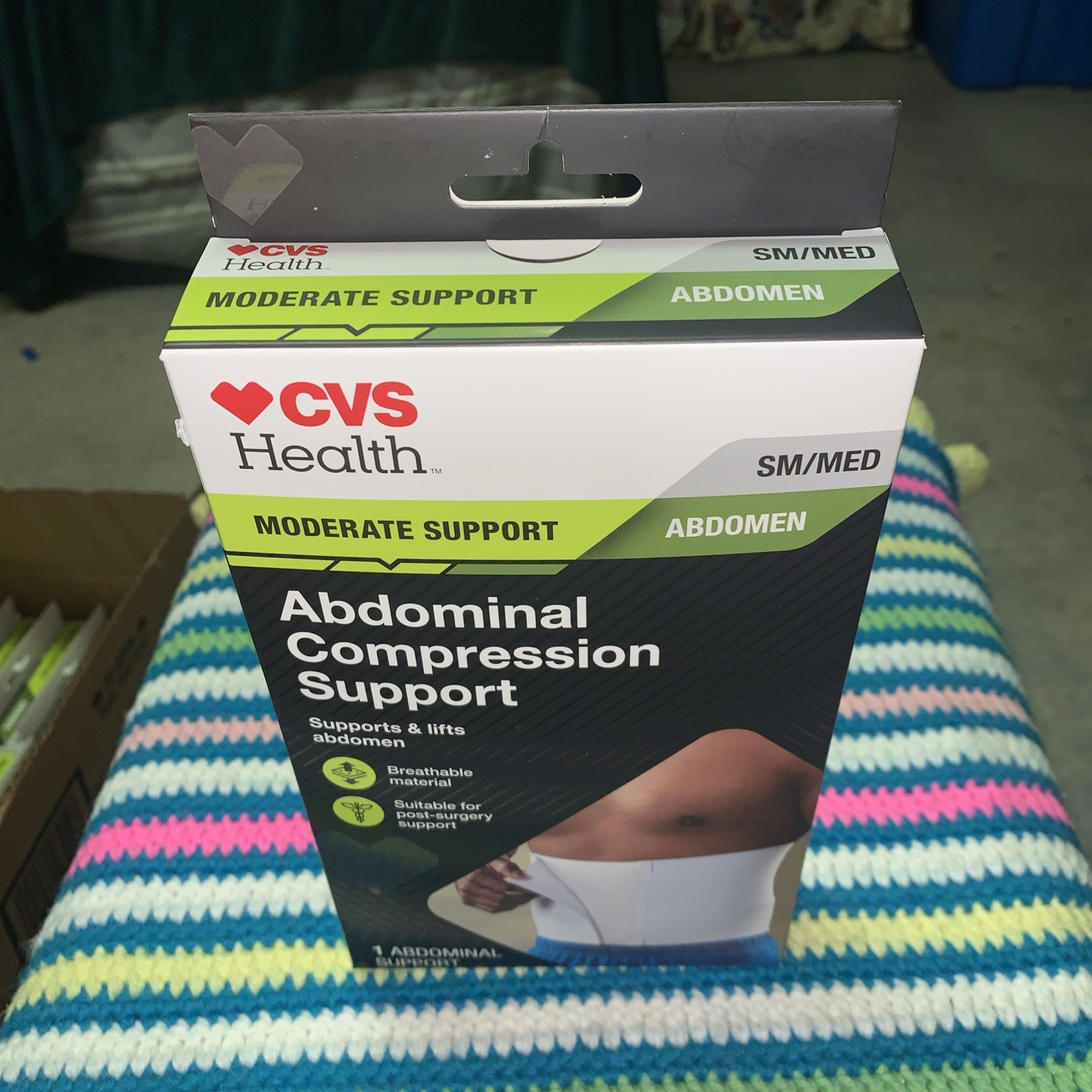 CVS Health abdominal compression support, Moderate Support Size SM/MED