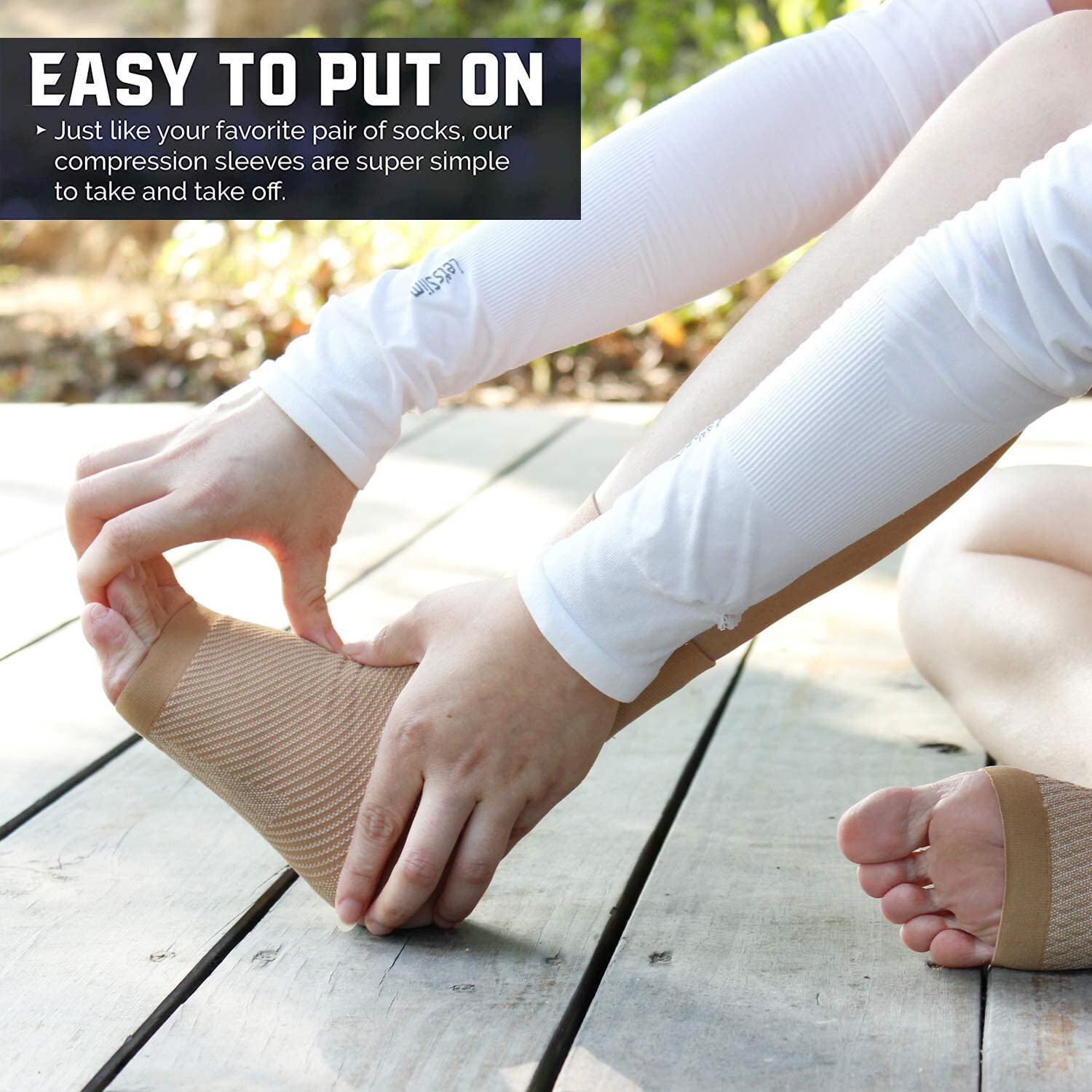 Compression Socks Circulation-Ankle Plantar Fasciitis Socks for Running Hiking