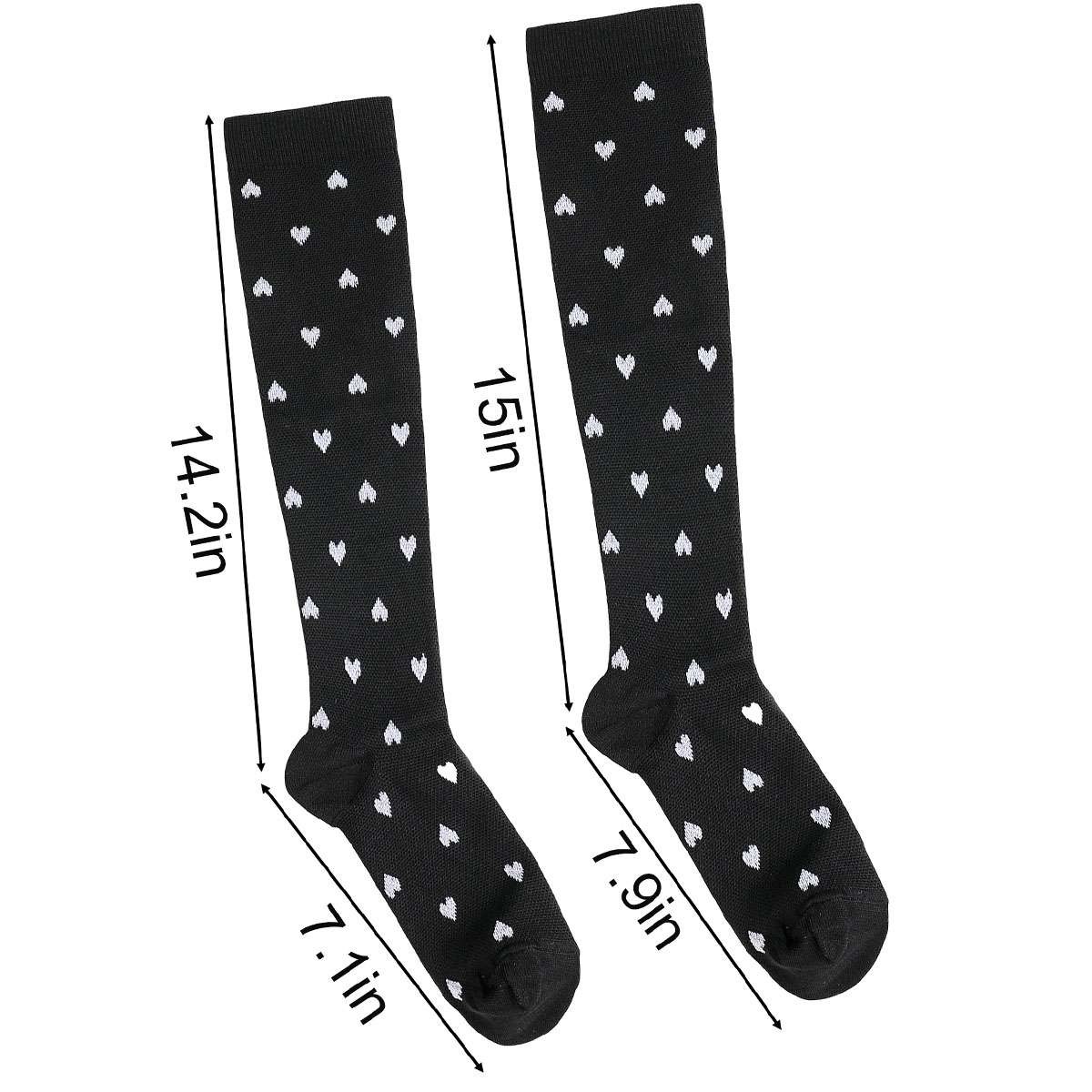 Womens Mens 15-20 mmHG Compression Socks Stockings Over Knee Medical Adult S-XL