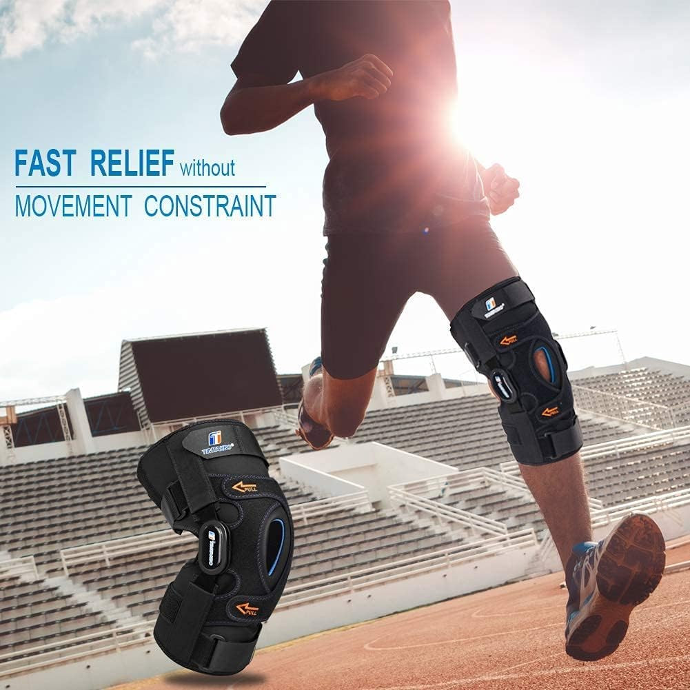 Plus Size Hinged Knee Brace for Pain Relief & Support – GEL Stabilizers