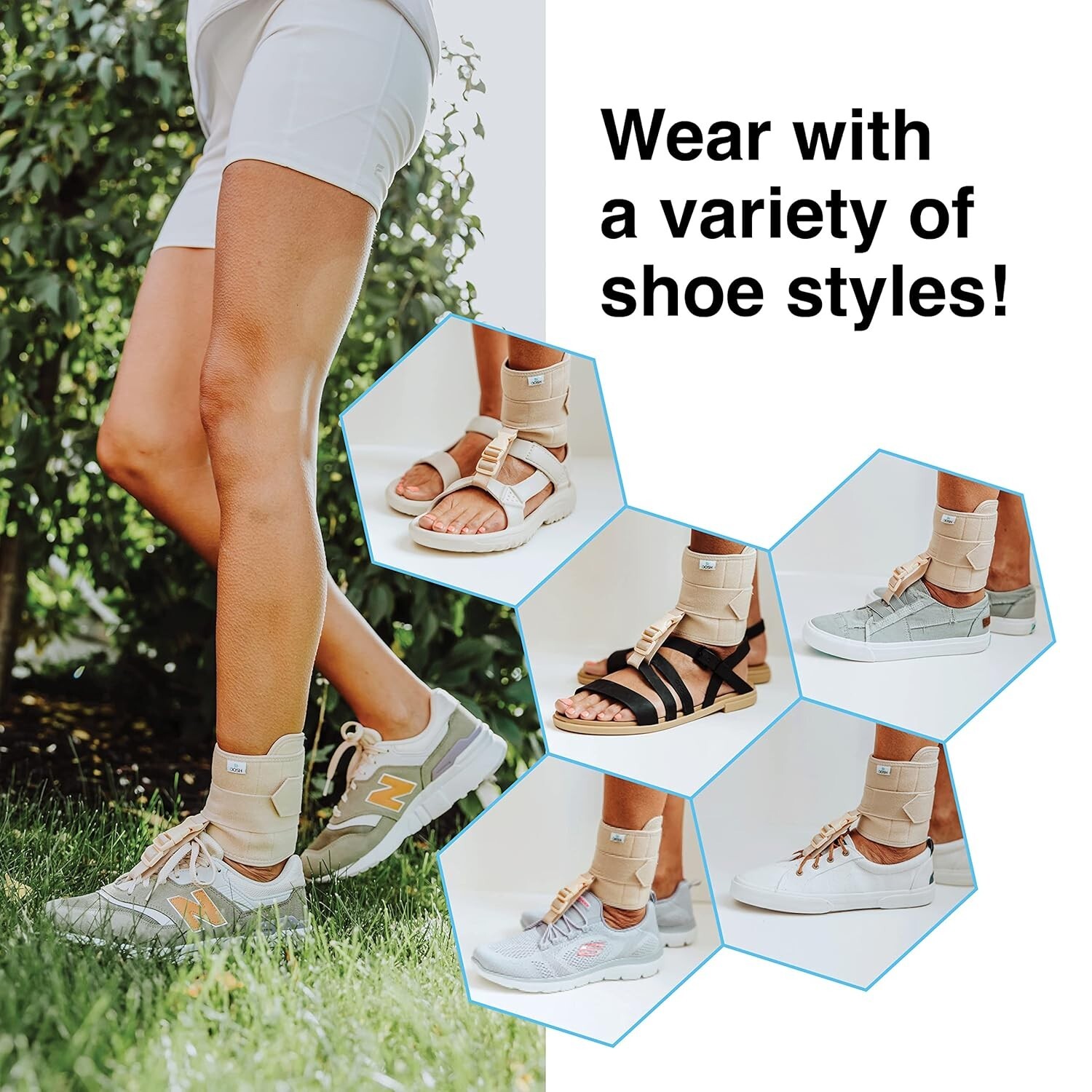 Discreet Multi-Use Foot Drop Brace with Secure Buckle – Comfortable & Versatile