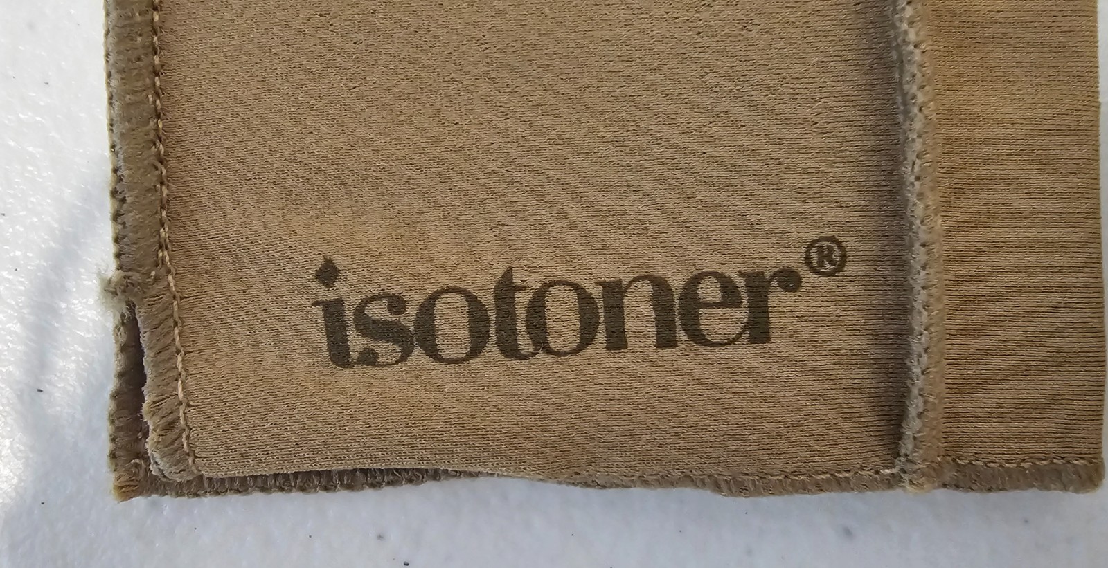 Isotoner Therapeutic Compression Gloves Open Finger Camel Large Arthritis Pain