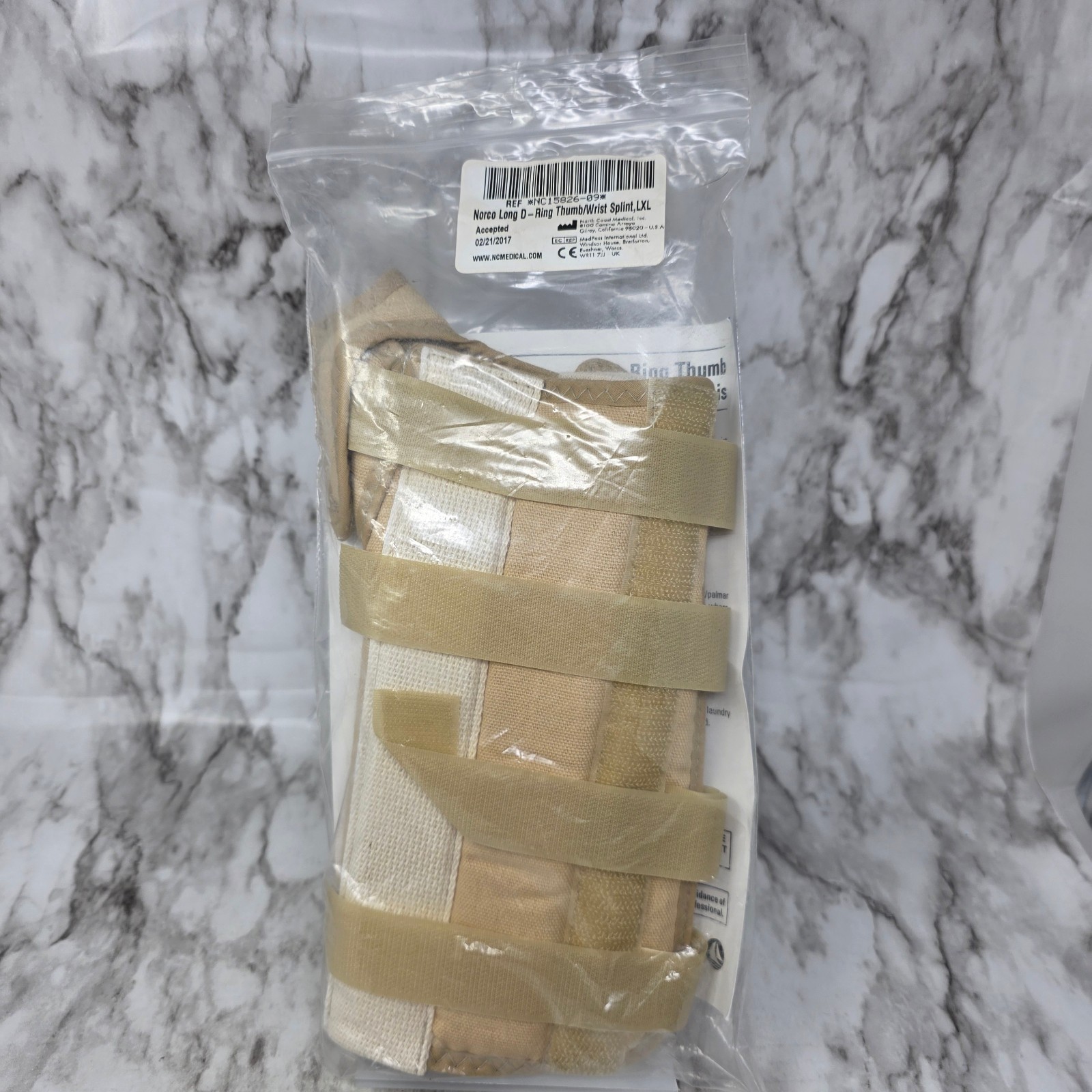 Norco D-Ring Thumb and Wrist Orthosis Long Left Extra Large