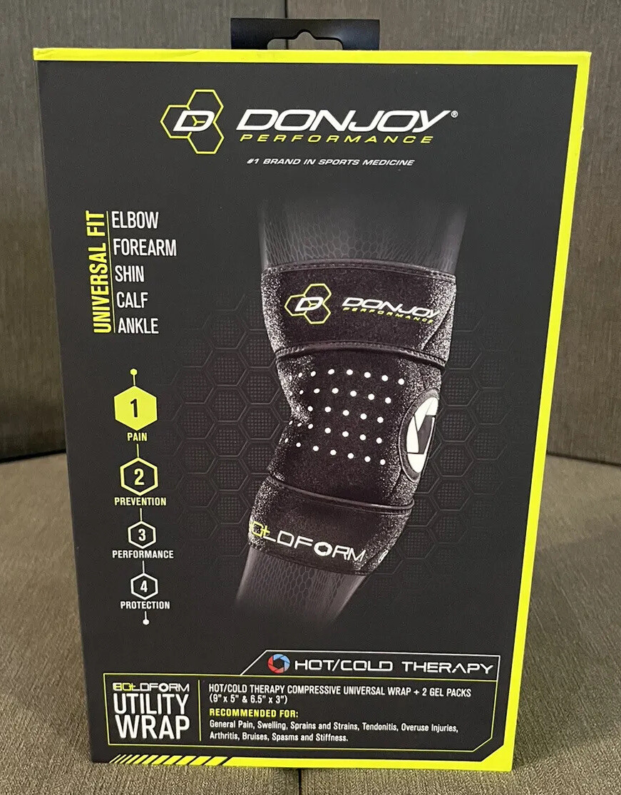 DonJoy Coldform Hot/Cold Therapy Utility Wrap Black – One Size Fits Most