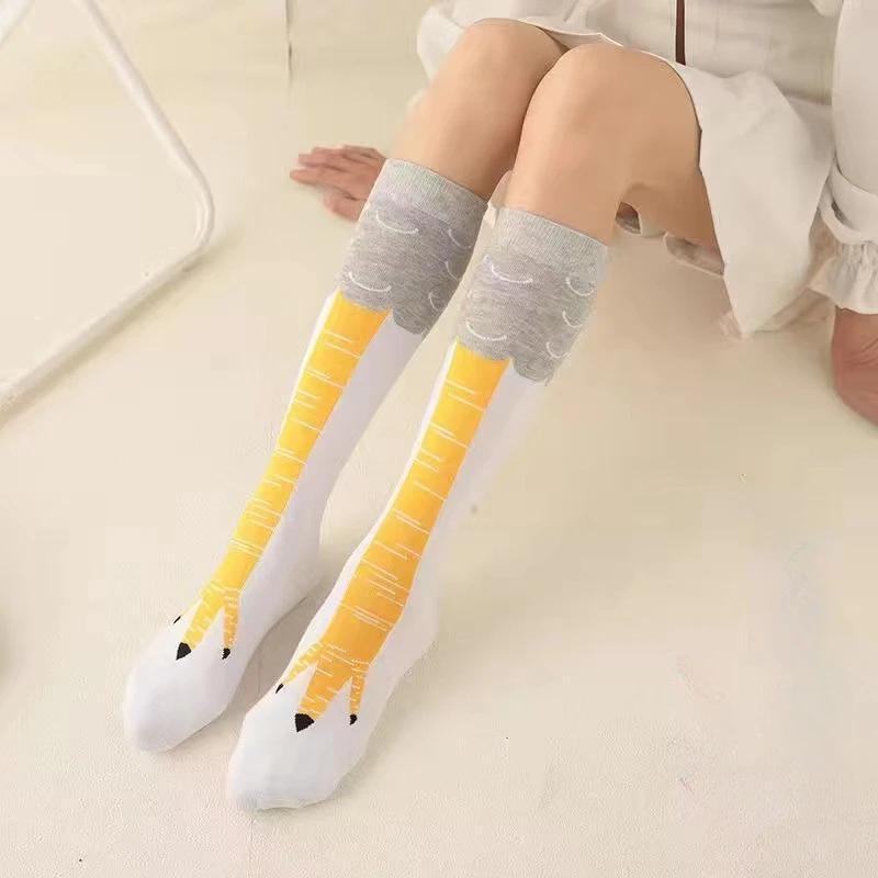 Funny Chicken Paw Stocking Over-knee 50/70cm Pressure Long Stocking for Women Pe
