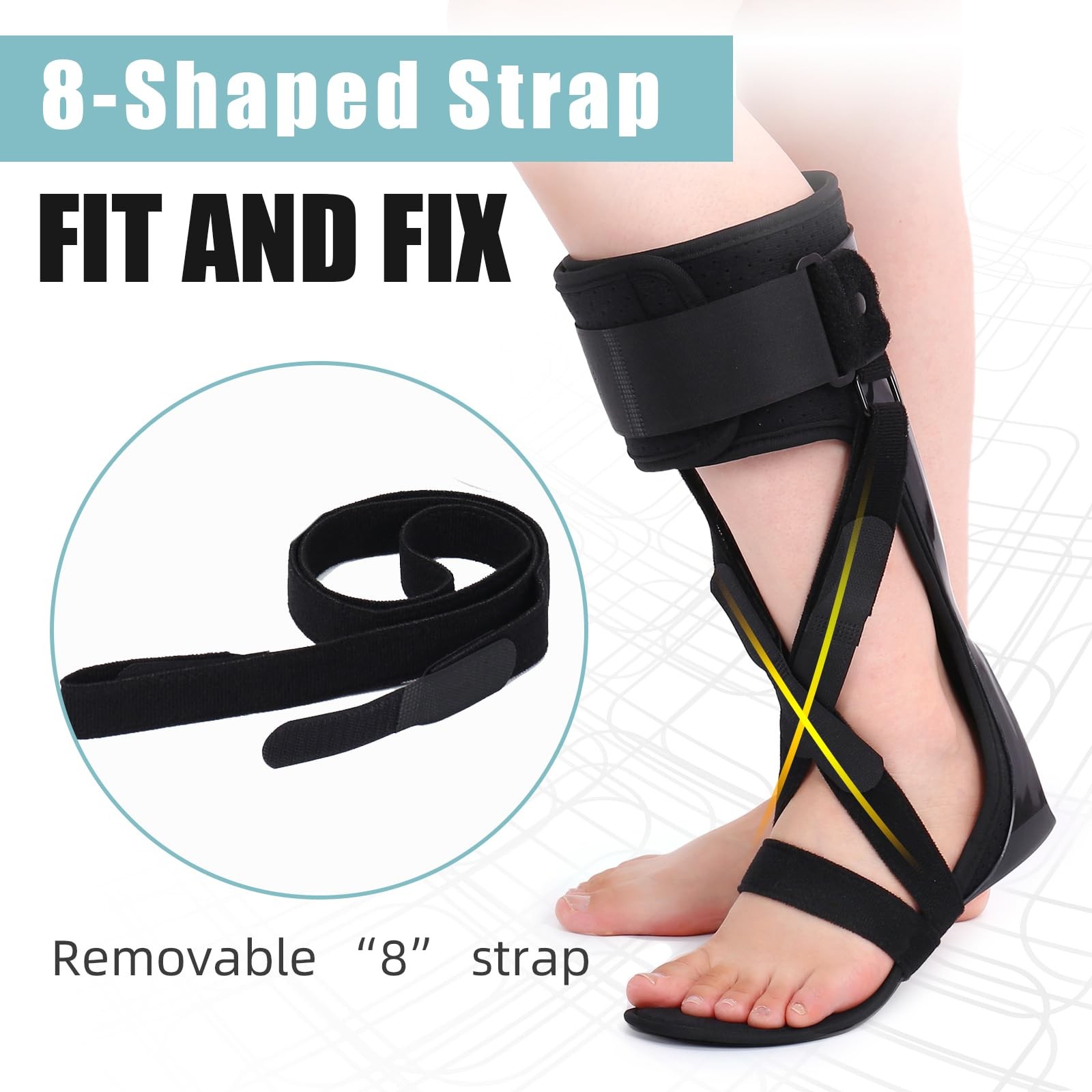 Medical AFO Foot Drop Brace Ankle Foot Orthosis Drop Foot Stabilizer Support …