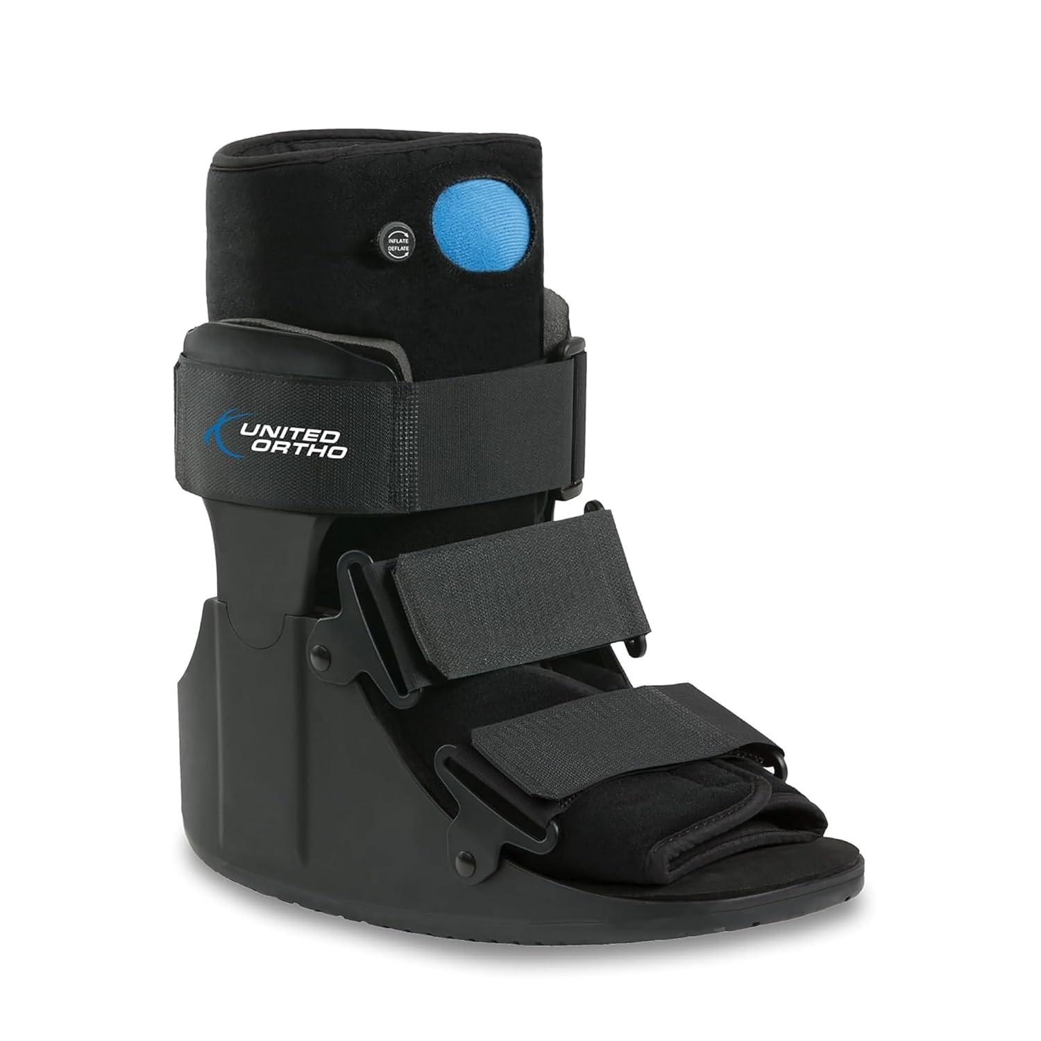 United Ortho Short Air Cam Walker Fracture Boot Small Black