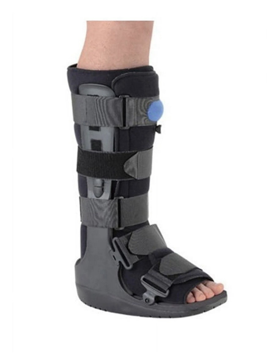 Ossur FormFit Black Air Walker with Hook and Loop Strap for Either Foot