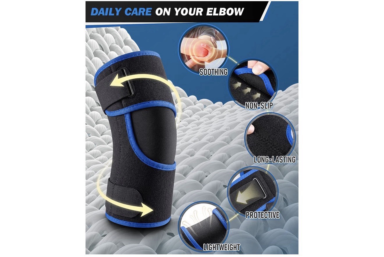 Adjustable Elbow Brace Compression & Stabilization Sleeve Non-Slip One Size