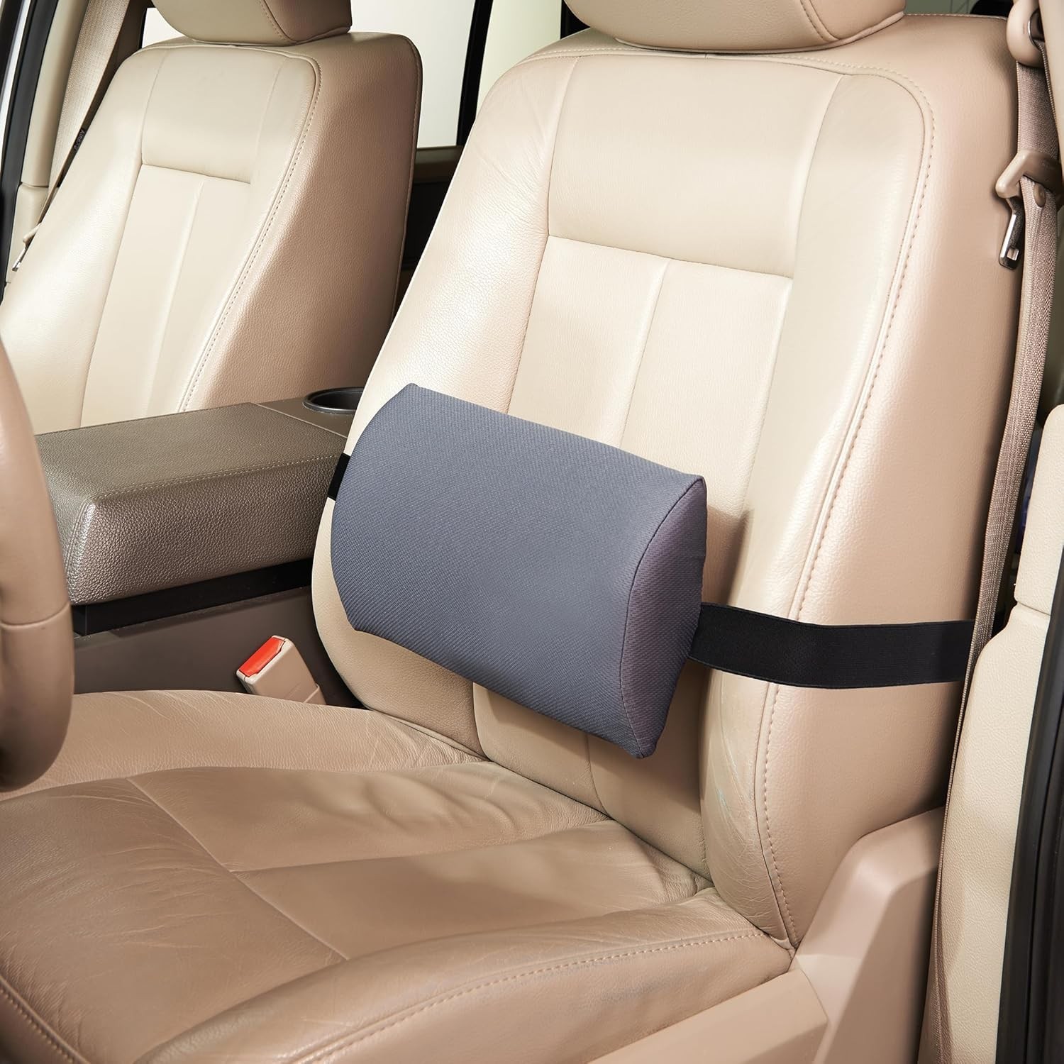 Lumbar Support Pillow Lower Back Cushion Office Car Travel Adjustable