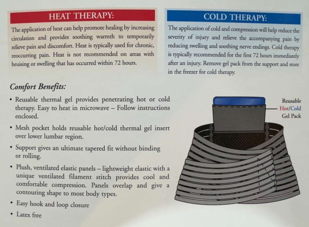 FLA Thermal Lumbar Support Black Small