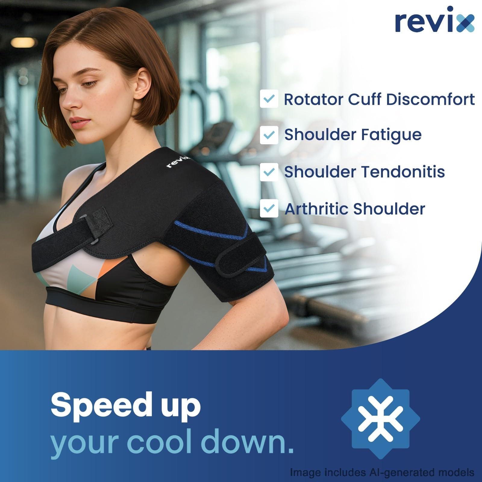 Shoulder Ice Pack Wrap Standard XL Size – Reusable Gel Brace for Recovery
