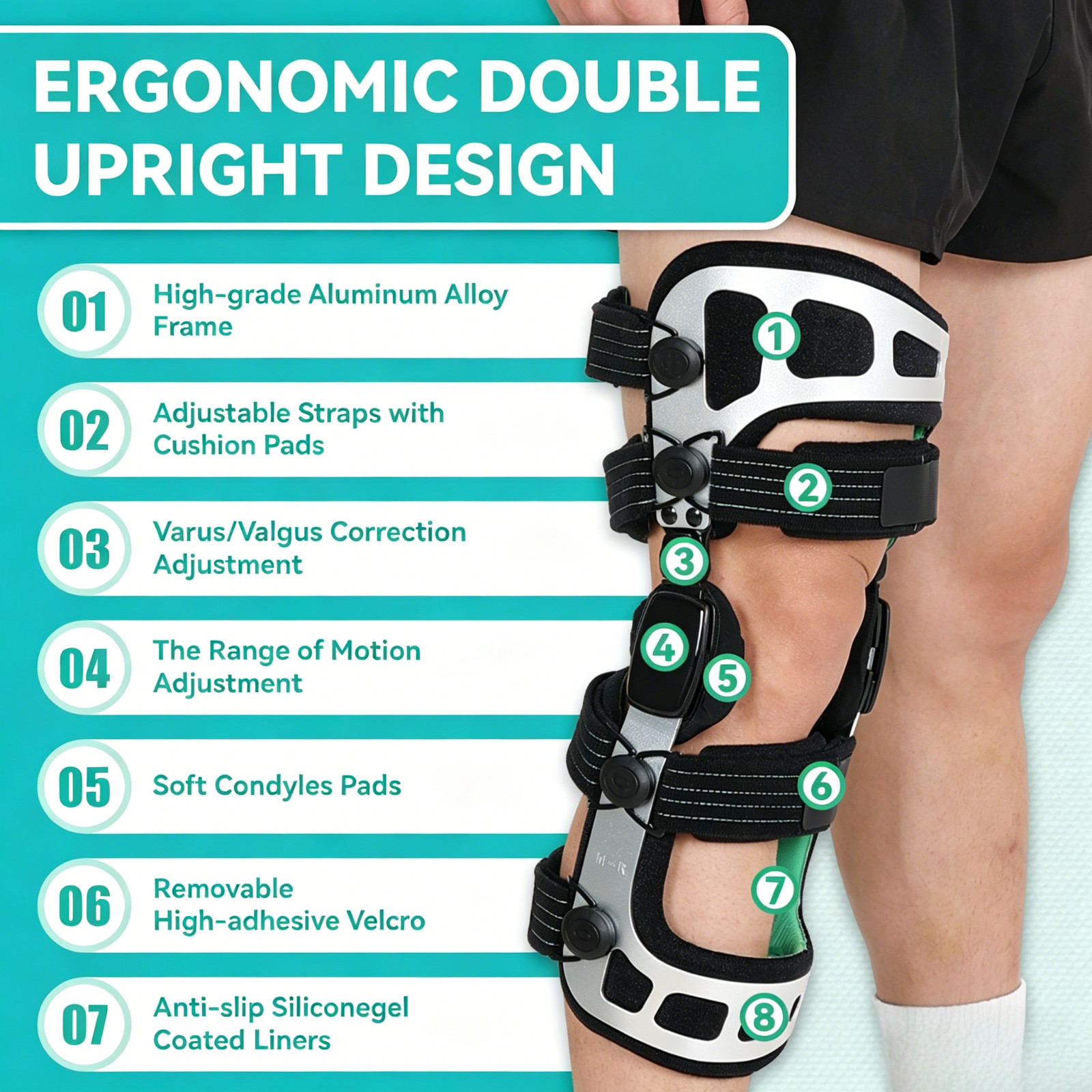 Knee Brace for Joint Pain,OA Support for Joint Degeneration, Pain Relief