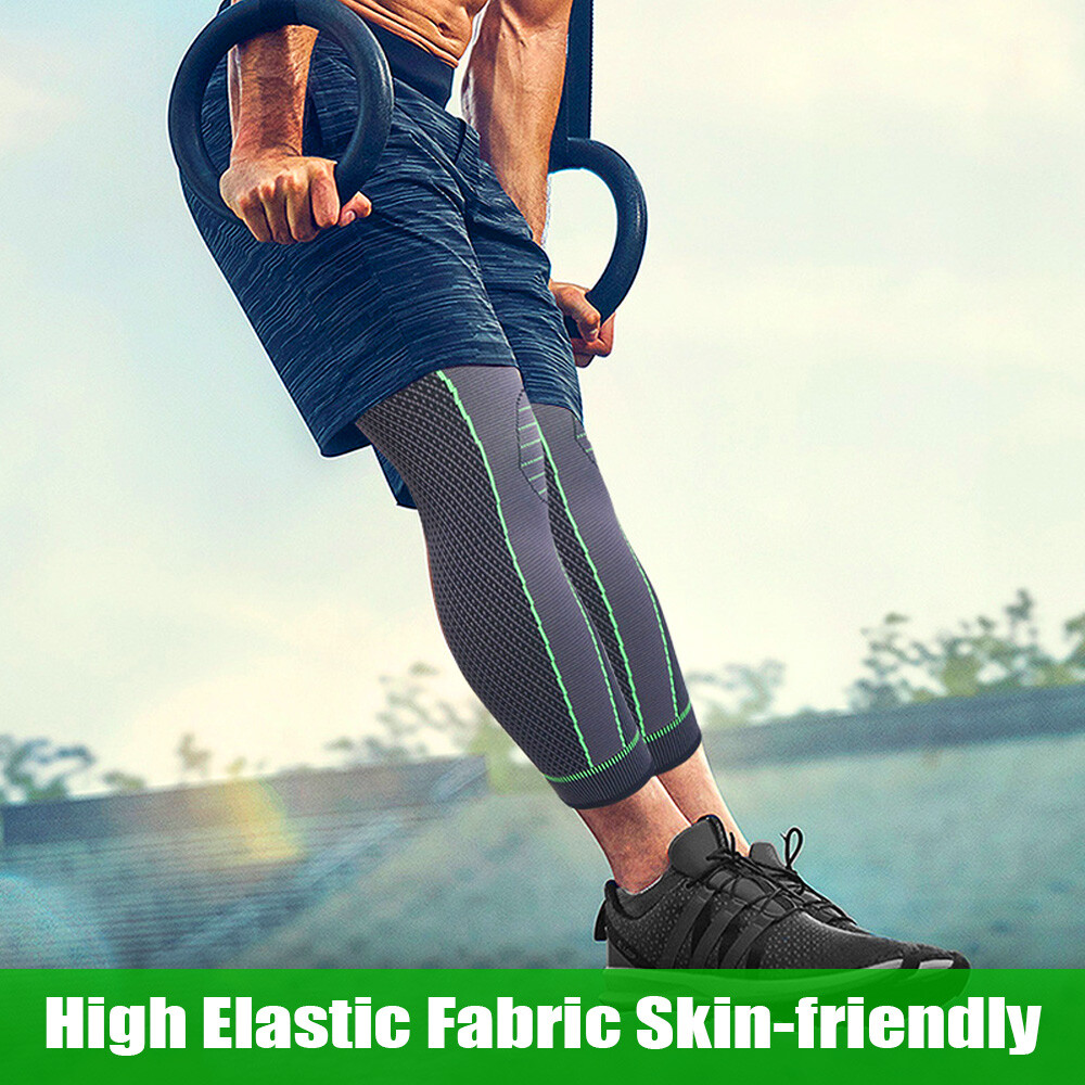 Leg Support Brace Calf Compression Sleeve Socks with Strap Sport Pain Relief US