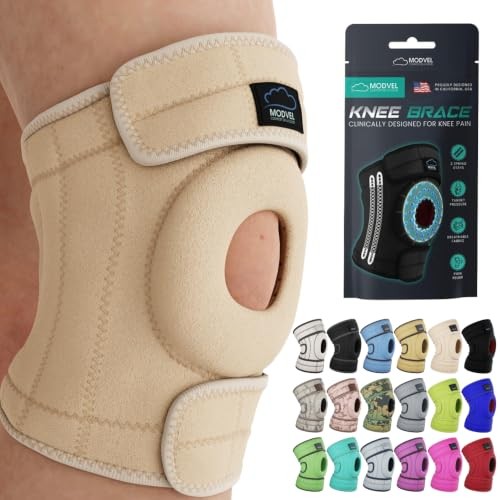ELITE Knee Brace for Men & Women – Patella Gel Pads Small/Medium A Skin / Nude