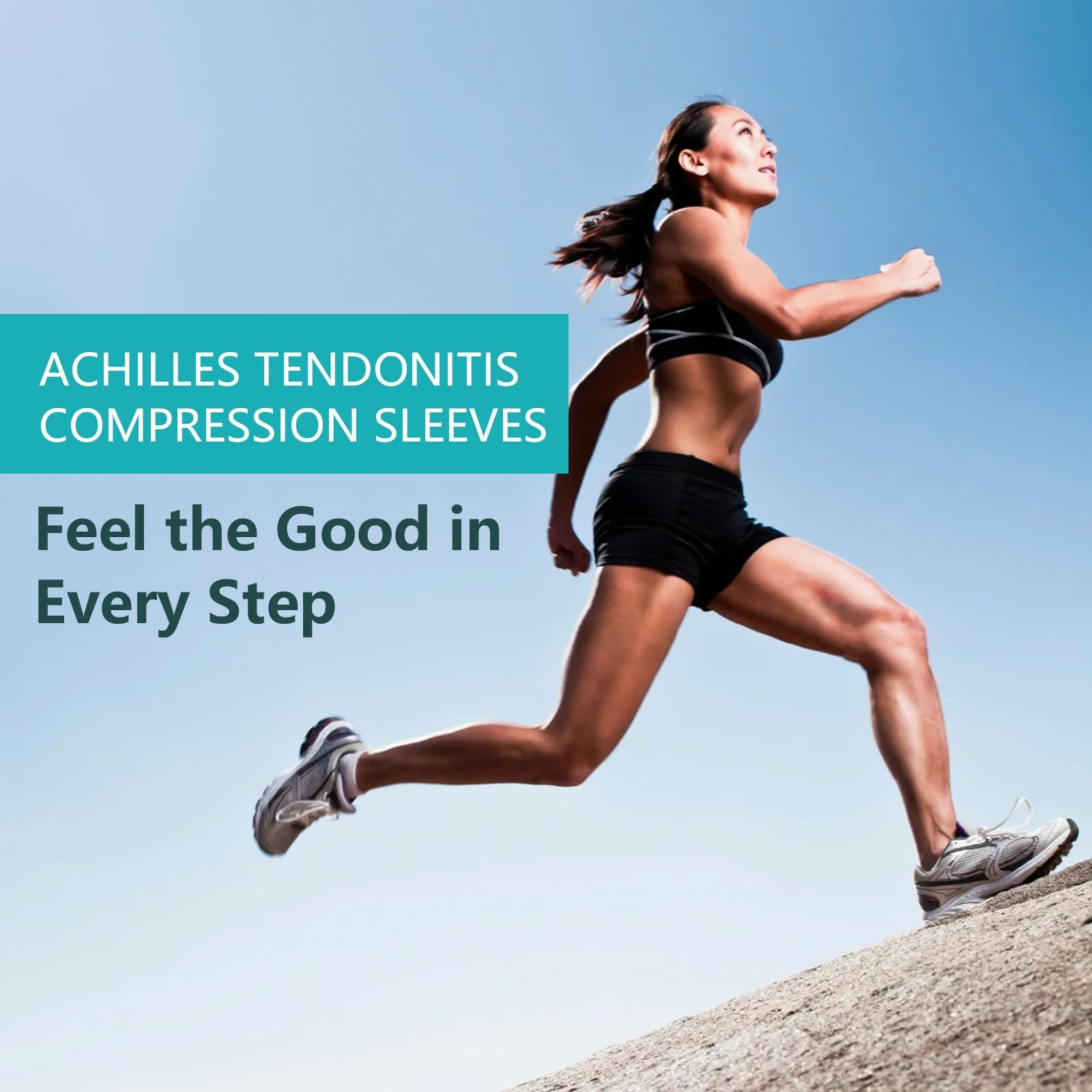 Achilles Tendon Heel Protector Compression Padded Sleeve Socks 1 Pair Large