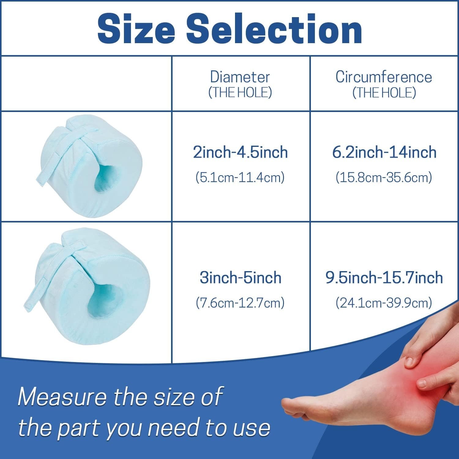 Foot Elevation Pillow Ankle Heel Protector Wedge Foot Support Cushion | Anti-…