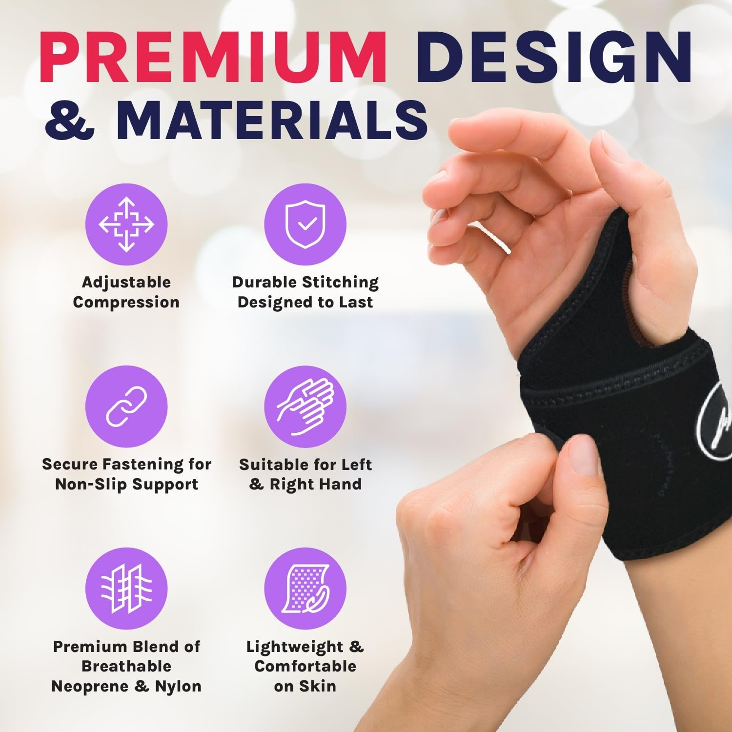 Versatile Wrist Wraps for All-Day Support – Fitness, Work, and Arthritis Relief