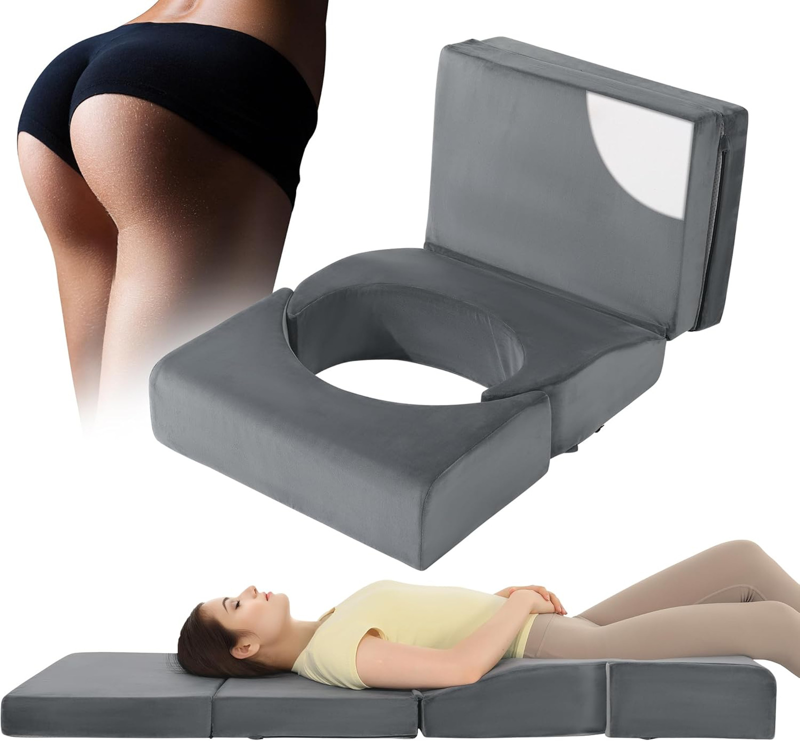 Adjustable Size BBL Pillow After Surgery for Sleeping,High Density Foam Foldable