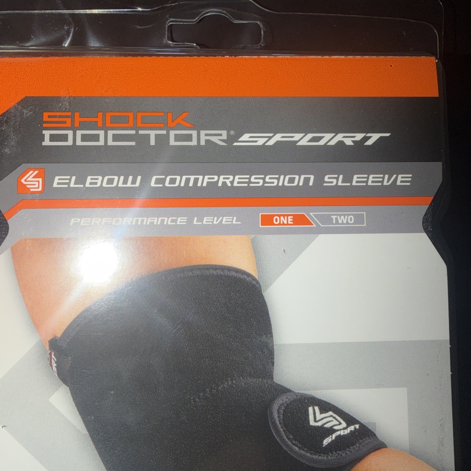 Shock Doctor sport Elbow Compression Sleeve small 8”-9.5” black buy 1 get 1 free