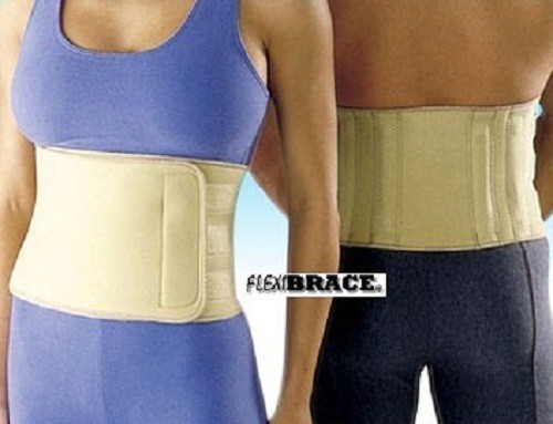 Lower Back Support Brace Lumbar Waist Belt Universal by Flexibrace