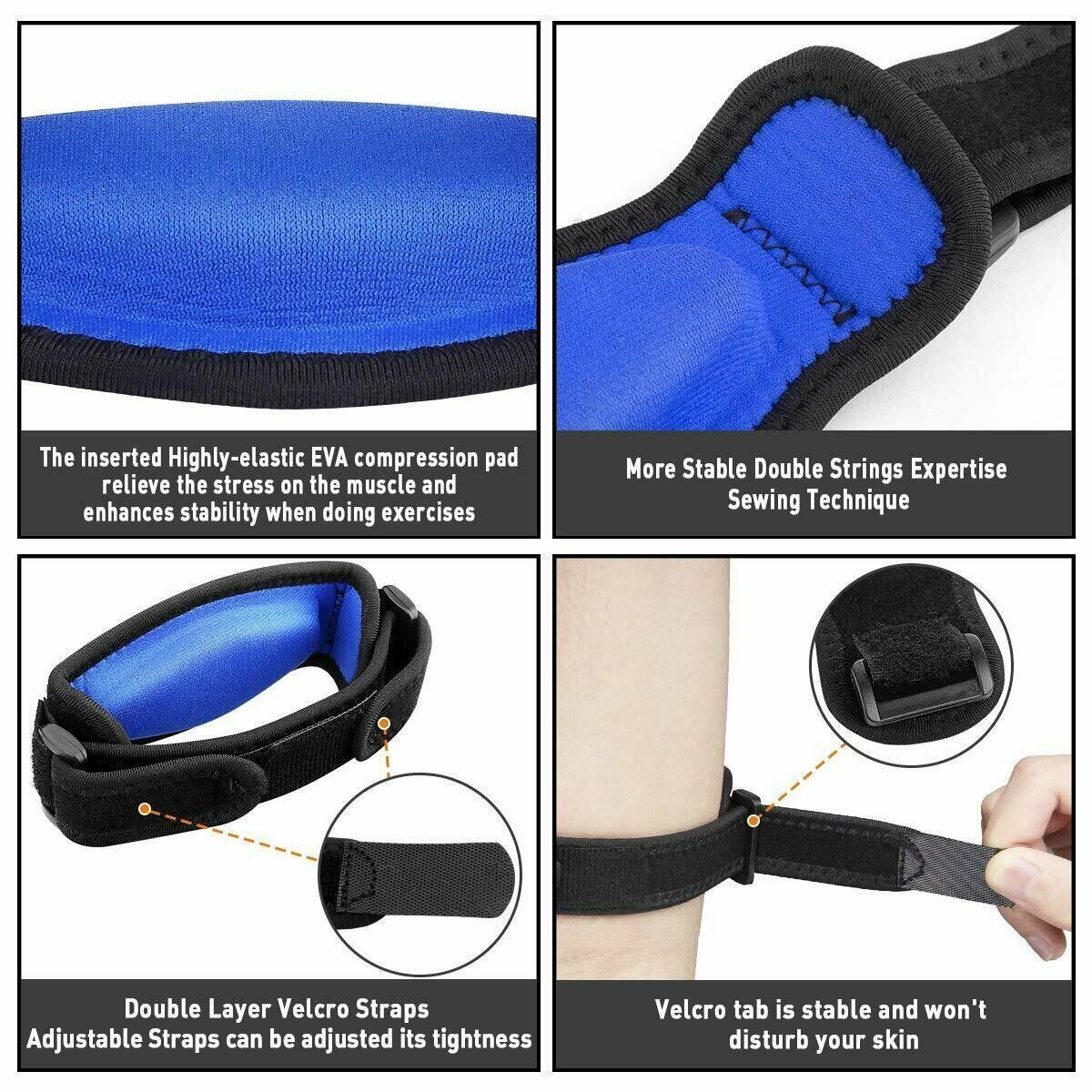 Tennis Elbow Support Brace Compression Sleeve Joint Strap Arthritis Arm Tendon